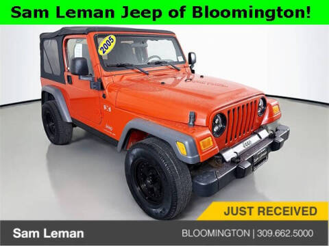 2005 Jeep Wrangler for sale at Sam Leman CDJR Bloomington in Bloomington IL