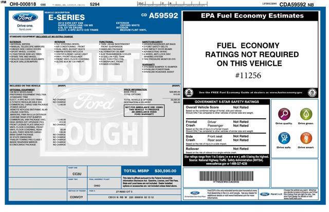 2012 Ford E-Series E-250