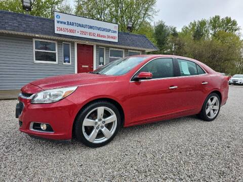2014 Chevrolet Malibu for sale at BARTON AUTOMOTIVE GROUP LLC in Alliance OH