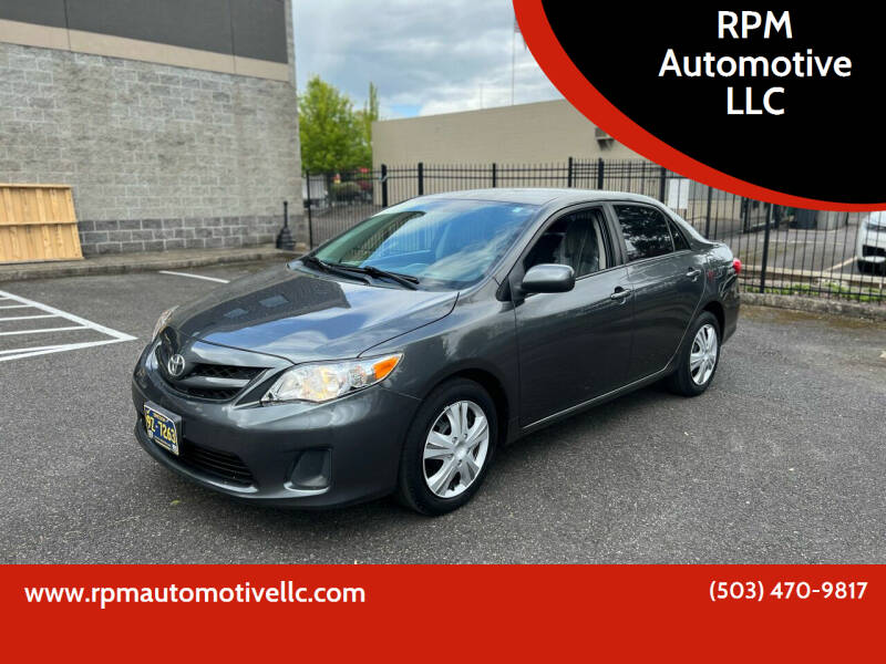 2012 Toyota Corolla for sale at RPM Automotive LLC in Portland OR