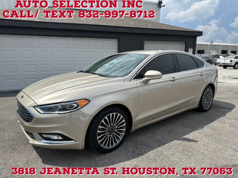 2017 Ford Fusion for sale at Auto Selection Inc. in Houston TX