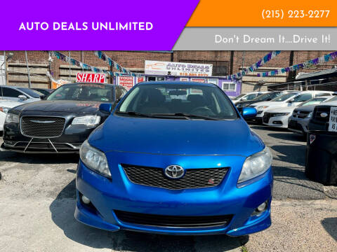2010 Toyota Corolla for sale at AUTO DEALS UNLIMITED in Philadelphia PA
