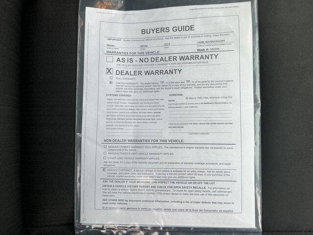 2024 Nissan Altima 2.5 SV