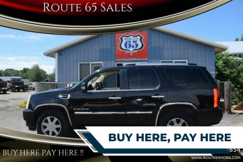 2007 Cadillac Escalade for sale at Route 65 Sales in Mora MN