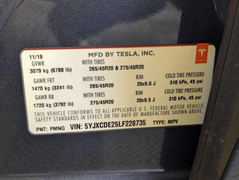 2020 Tesla Model X Long Range