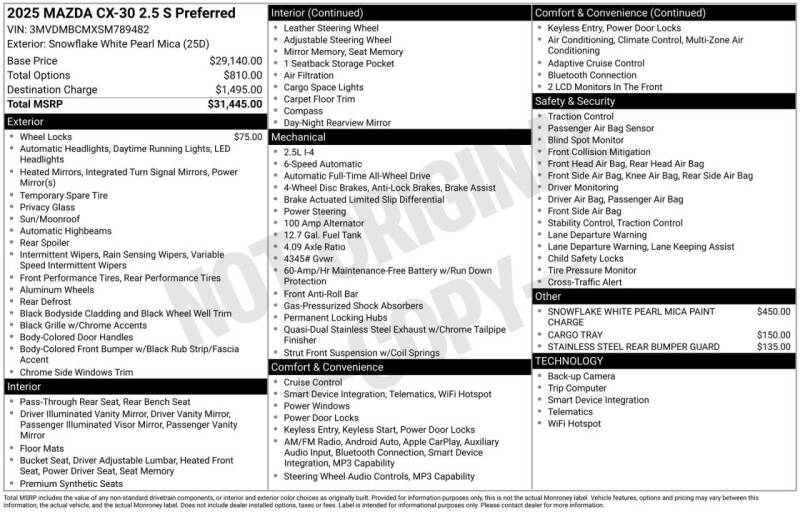 2025 Mazda CX-30 2.5 S Preferred