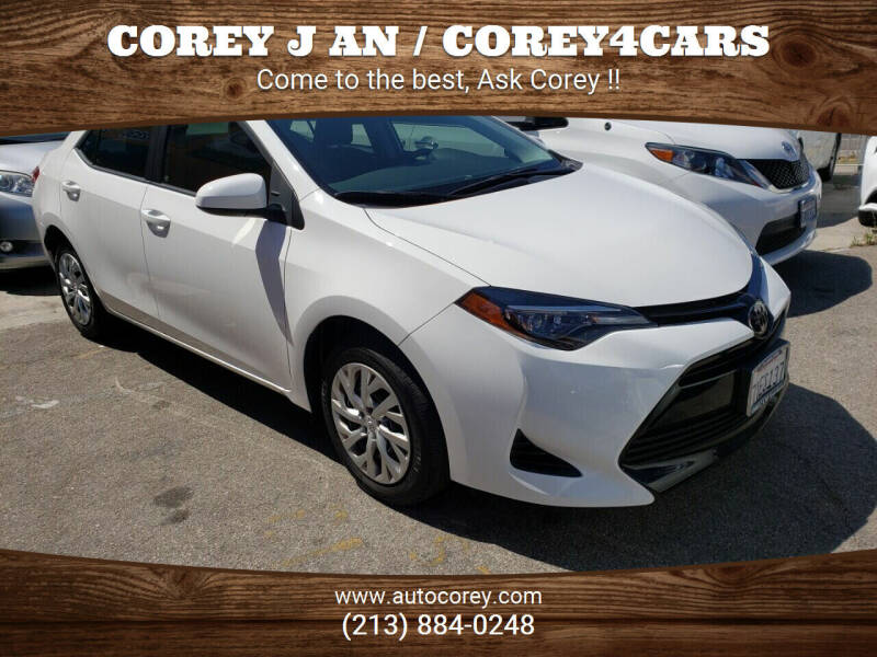 2017 Toyota Corolla for sale at WWW.COREY4CARS.COM / COREY J AN in Los Angeles CA