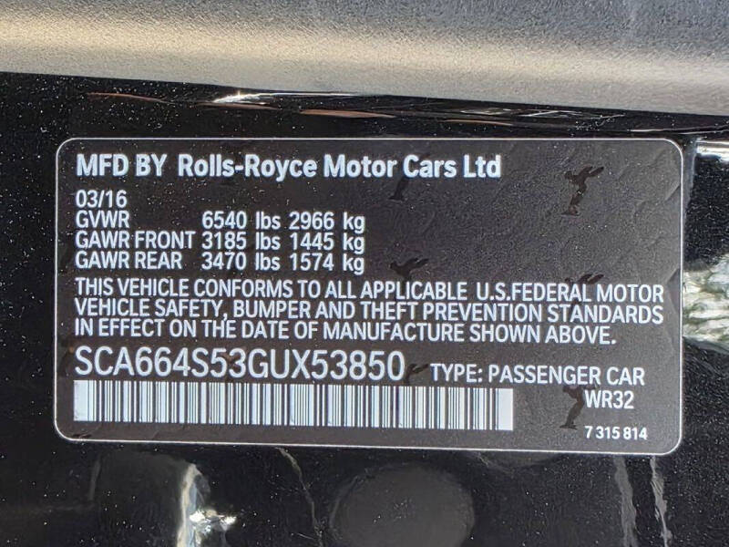 2016 Rolls-Royce Ghost