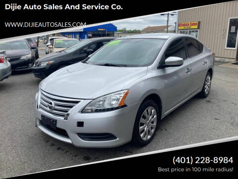 2015 Nissan Sentra for sale at Dijie Auto Sales and Service Co. in Johnston RI