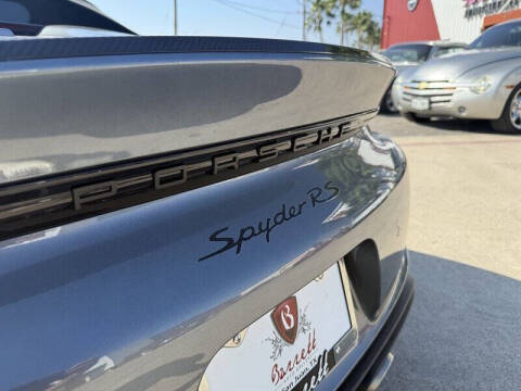 2024 Porsche 718 Boxster Spyder RS