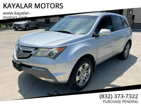 2009 Acura MDX for sale at KAYALAR MOTORS SUPPORT CENTER in Houston TX