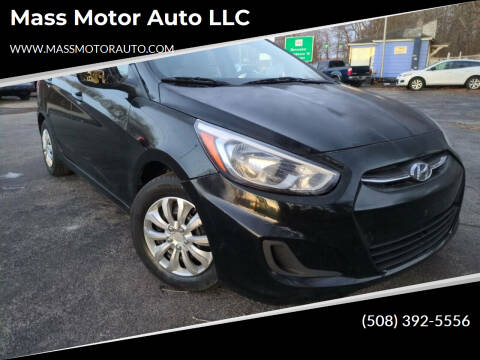 2015 Hyundai Accent for sale at Mass Motor Auto LLC in Millbury MA