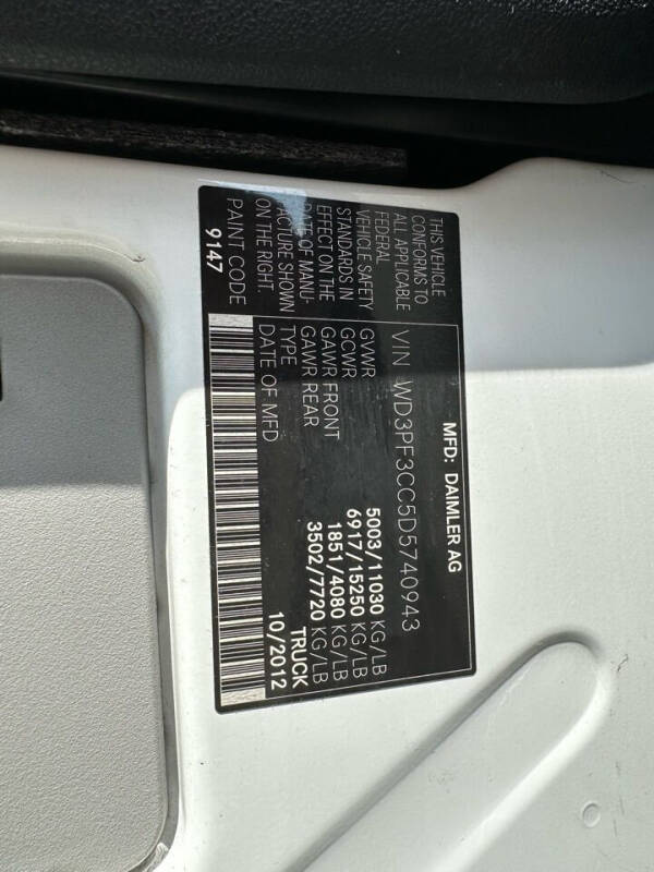 2013 Mercedes-Benz Sprinter 3500