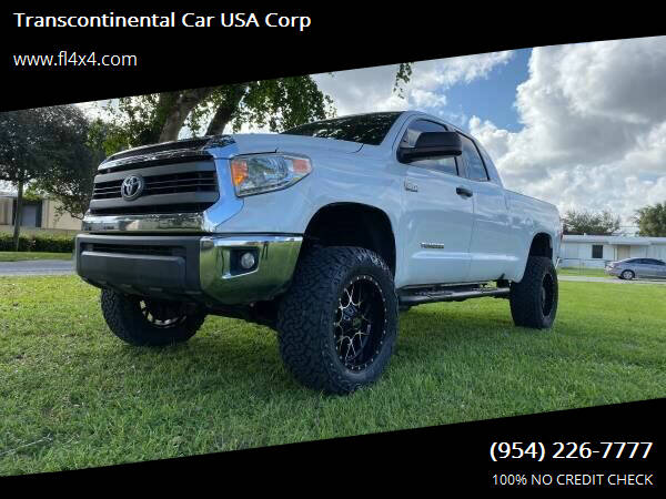 2014 Toyota Tundra for sale at Transcontinental Car USA Corp in Fort Lauderdale FL