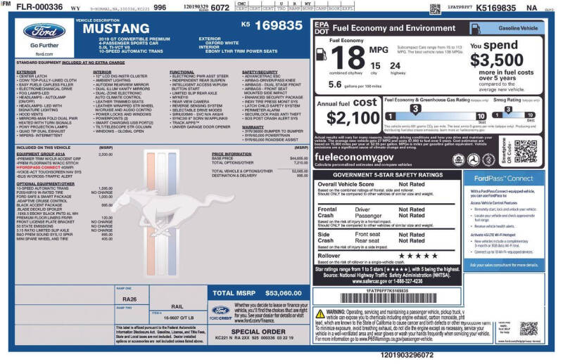 2019 Ford Mustang GT Premium