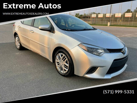 2014 Toyota Corolla for sale at Extreme Autos in Front Royal VA