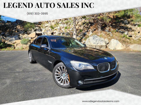 2012 BMW 7 Series for sale at Legend Auto Sales Inc in Lemon Grove CA