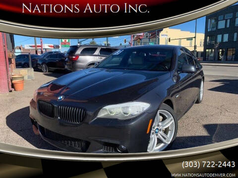 2013 BMW 5 Series for sale at Nations Auto Inc. in Denver CO