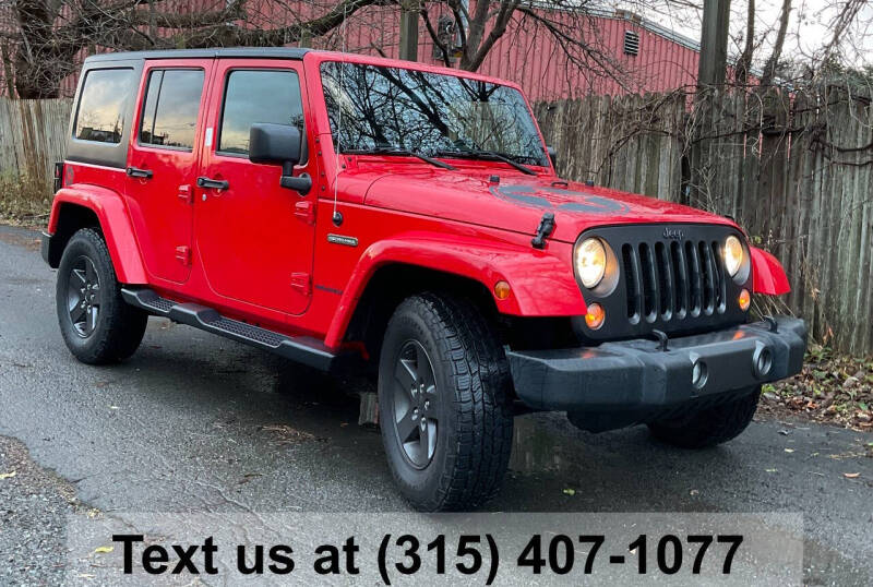 2016 Jeep Wrangler Unlimited for sale at Pete Kitt's Automotive Sales & Service in Camillus NY