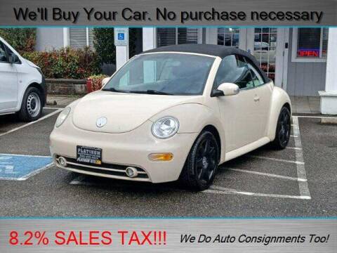 2003 Volkswagen New Beetle Convertible for sale at Platinum Autos in Woodinville WA