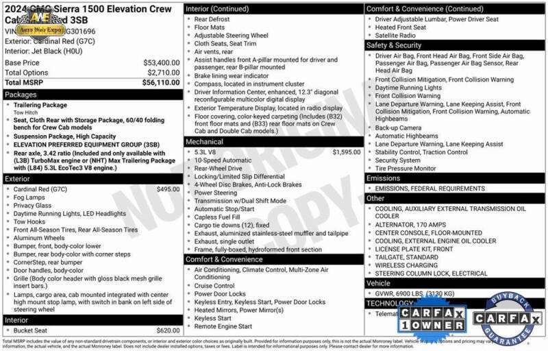 2024 GMC Sierra 1500 Elevation