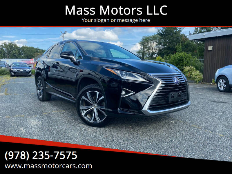 2016 Lexus RX 450h for sale at Mass Motors LLC in Worcester MA
