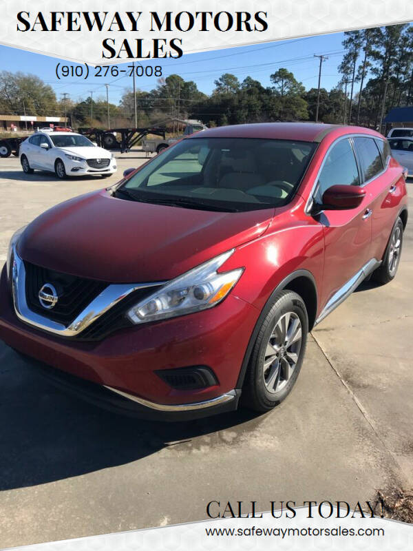 2016 Nissan Murano for sale at Safeway Motors Sales in Laurinburg NC