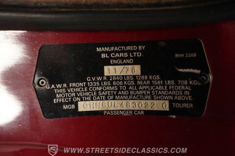 1979 MG MGB
