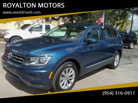 2018 Volkswagen Tiguan for sale at ROYALTON MOTORS in Plantation FL