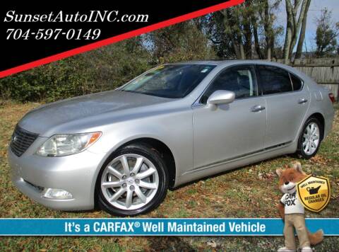 2008 Lexus LS 460 for sale at Sunset Auto in Charlotte NC