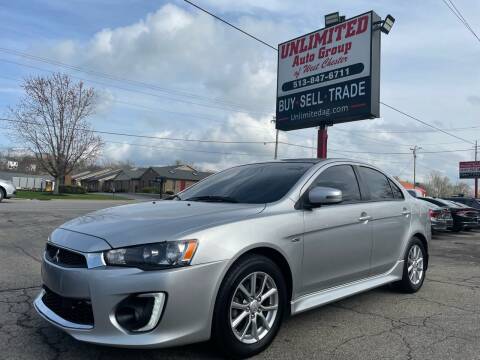 2016 Mitsubishi Lancer for sale at Unlimited Auto Group in West Chester OH