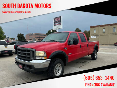 2002 Ford F-350 Super Duty for sale at SOUTH DAKOTA MOTORS in Yankton SD