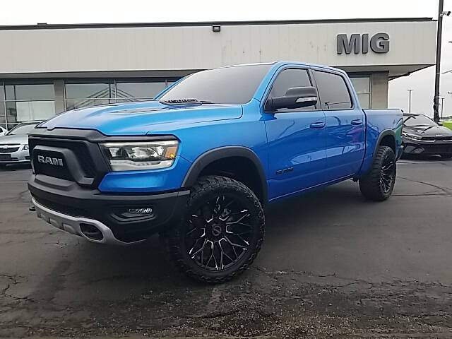 Used 2022 RAM Ram 1500 Pickup Rebel with VIN 1C6SRFLM4NN280233 for sale in Bellefontaine, OH