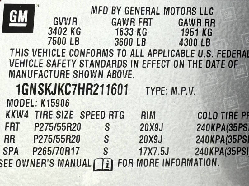 2017 Chevrolet Suburban Premier