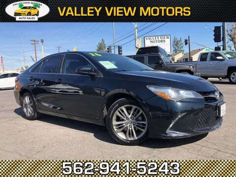 2016 Toyota Camry for sale at Valley View Motors in Whittier CA