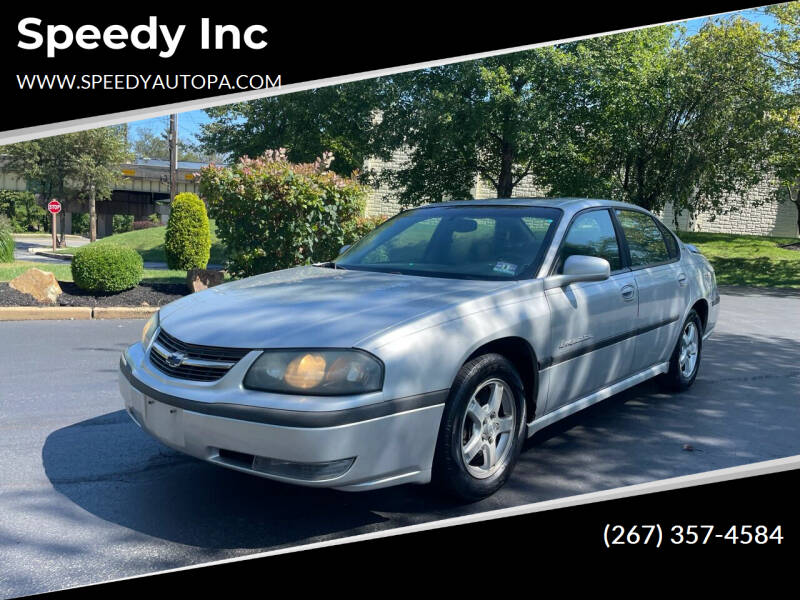 2003 Chevrolet Impala for sale at WhetStone Motors in Bensalem PA