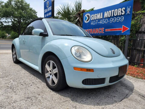 2006 Volkswagen New Beetle Convertible for sale at SIGMA MOTORS USA in Orlando FL