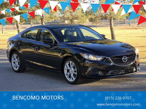 2014 Mazda MAZDA6 for sale at BENCOMO MOTORS in El Paso TX