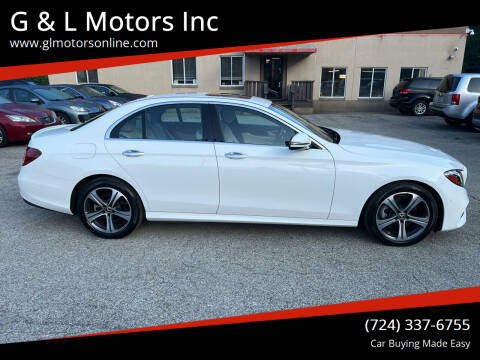 2018 Mercedes-Benz E-Class for sale at G & L Motors Inc in New Kensington PA