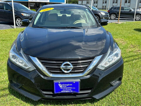 2018 Nissan Altima for sale at Washington Motor Company in Washington NC