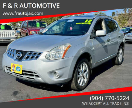 2012 Nissan Rogue for sale at F & R AUTOMOTIVE in Jacksonville FL