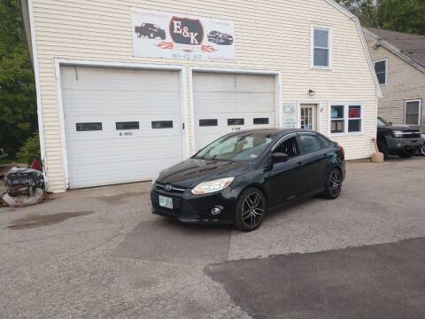 2012 Ford Focus for sale at E & K Automotive in Derry NH