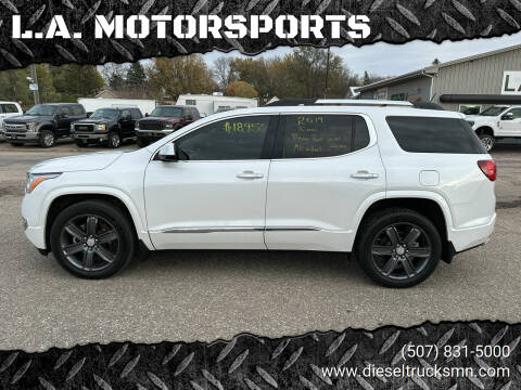 2017 GMC Acadia for sale at L.A. MOTORSPORTS in Windom MN