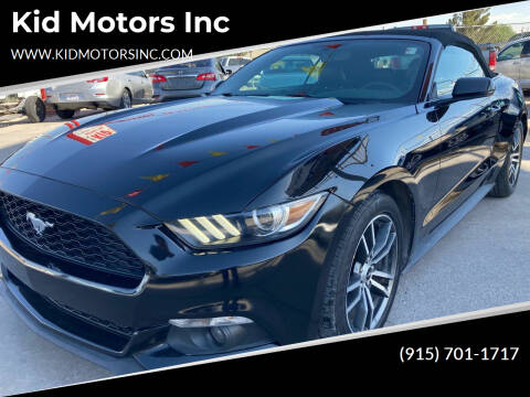 2016 Ford Mustang for sale at Kid Motors Inc in El Paso TX