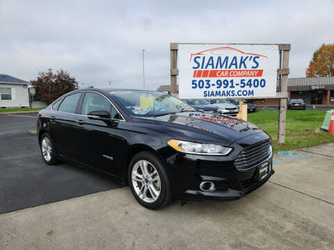 2016 Ford Fusion Hybrid for sale at Siamak's Car Company llc in Woodburn OR