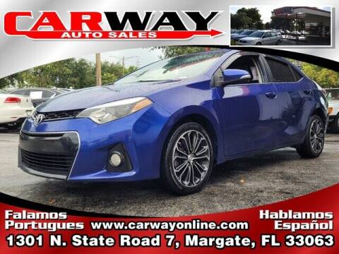 2014 Toyota Corolla for sale at CARWAY Auto Sales in Margate FL