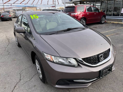 2015 Honda Civic for sale at I-80 Auto Sales in Hazel Crest IL