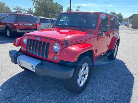 2015 Jeep Wrangler Unlimited for sale at Brewster Used Cars in Anderson SC