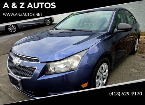 2013 Chevrolet Cruze for sale at A & Z AUTOS in Westfield MA