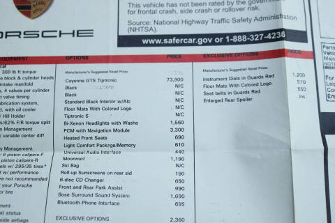 2009 Porsche Cayenne GTS Tiptronic